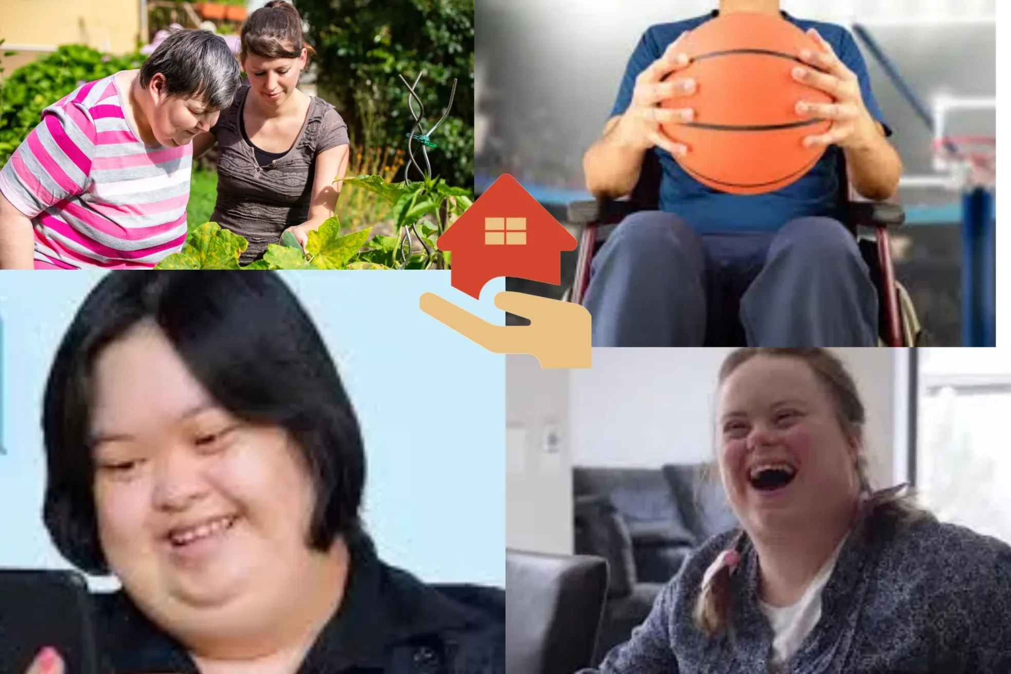 Individuals supported by Aspenwood enjoying activities together